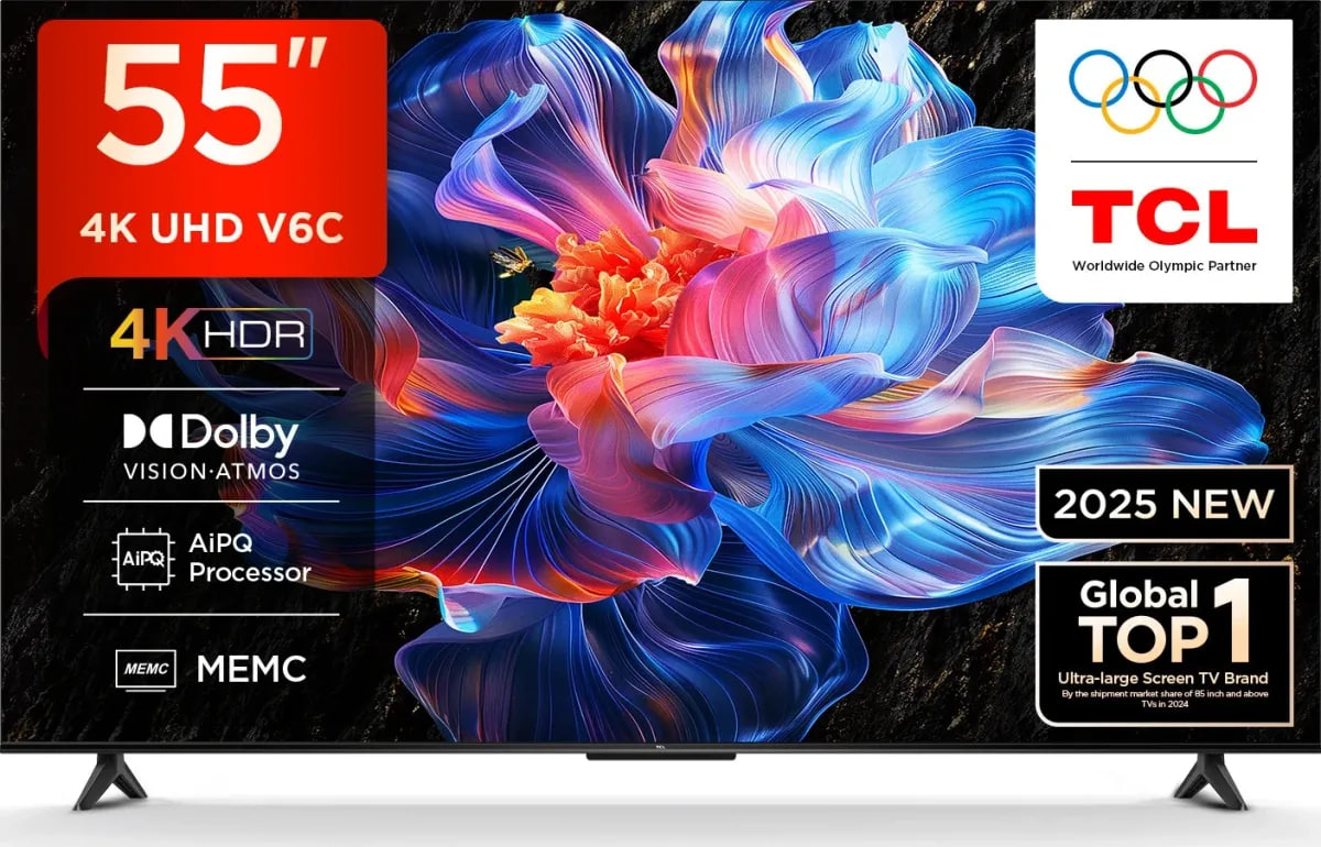 OPTIMAL GROWTH - Купить Телевизор TCL 55V6C TV, черный онлайн с доставкой в маркетплейсе alifshop.uz