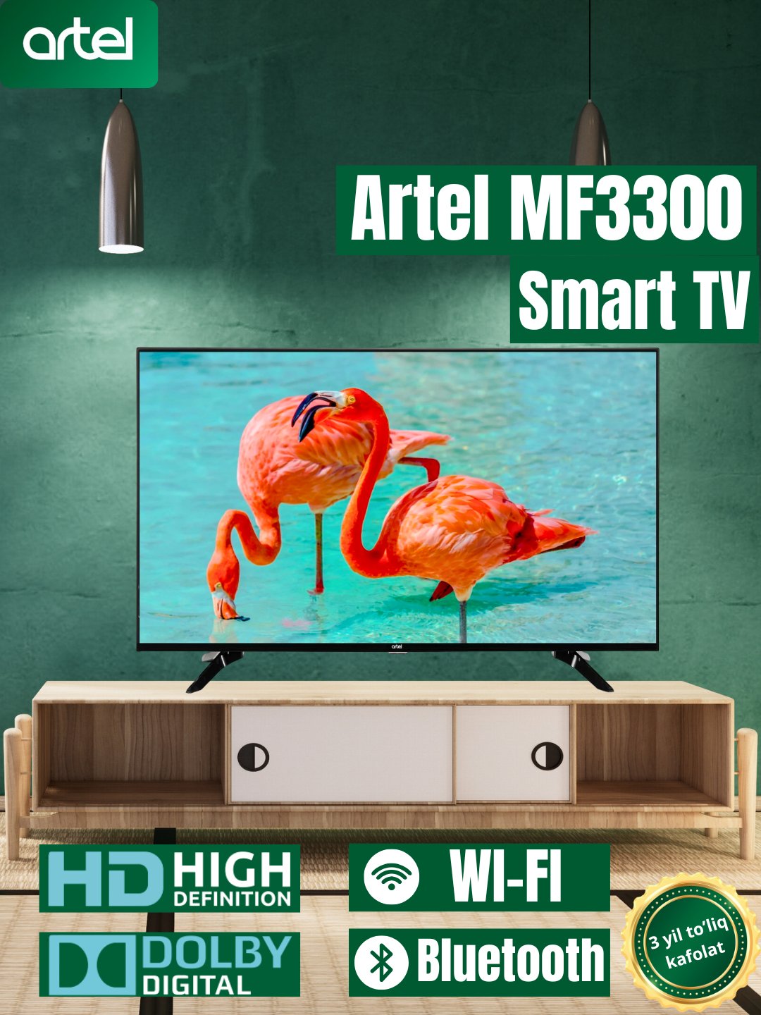OPTIMAL GROWTH - Купить Телевизор Artel 50MF3300 Smart TV, черный онлайн с доставкой в маркетплейсе alifshop.uz