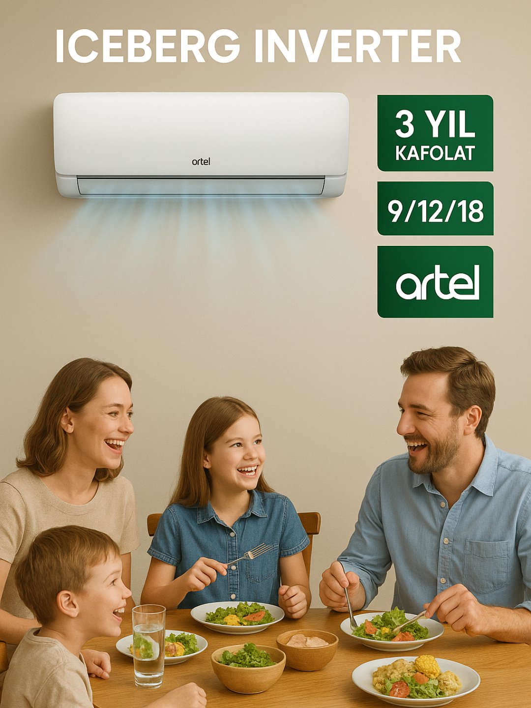 BIRINCHI - Купить Кондиционер Artel Iceberg 12BE Inverter, белый онлайн с доставкой в маркетплейсе alifshop.uz
