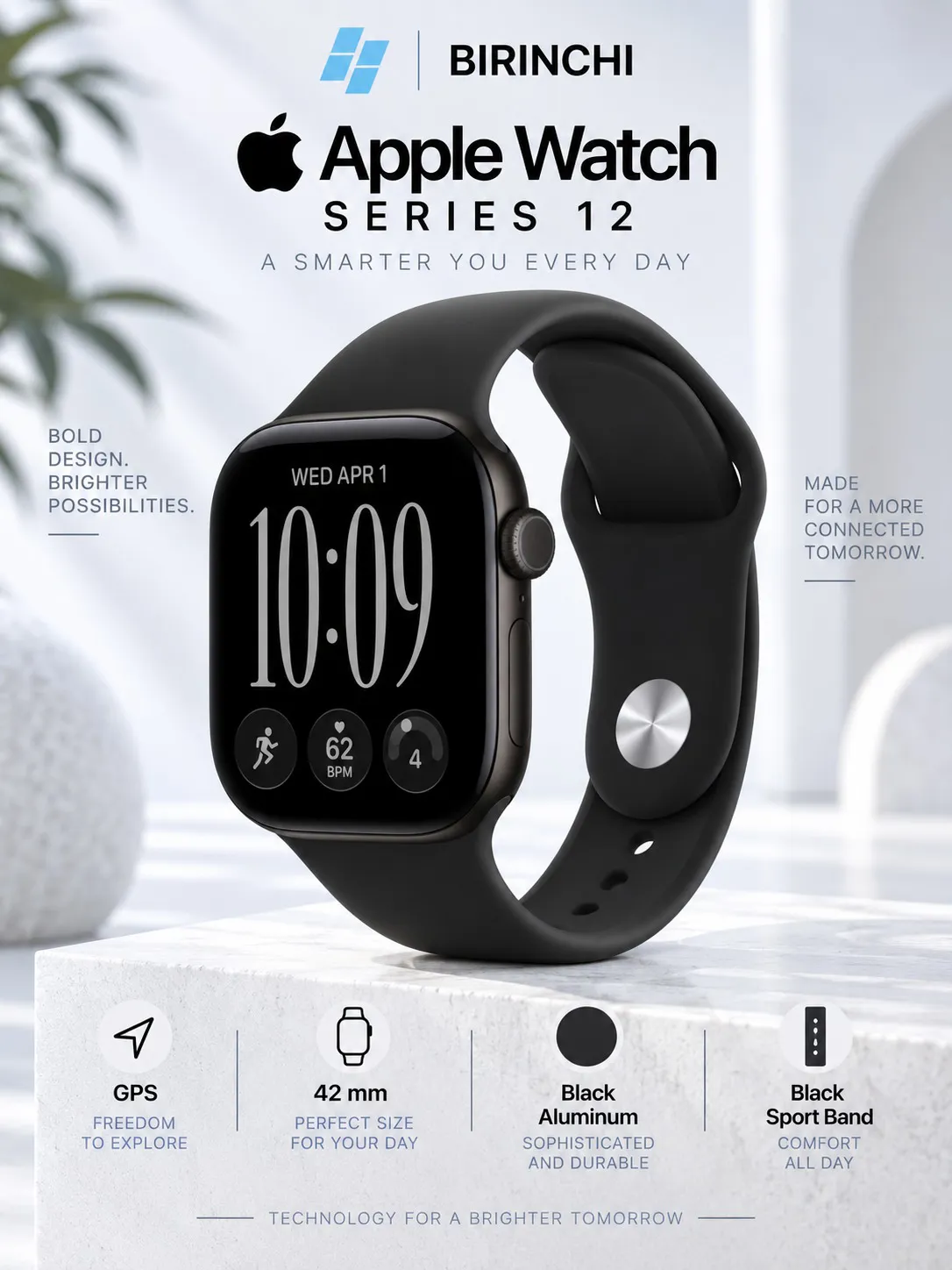Смарт-часы Apple Watch Series 12, черный