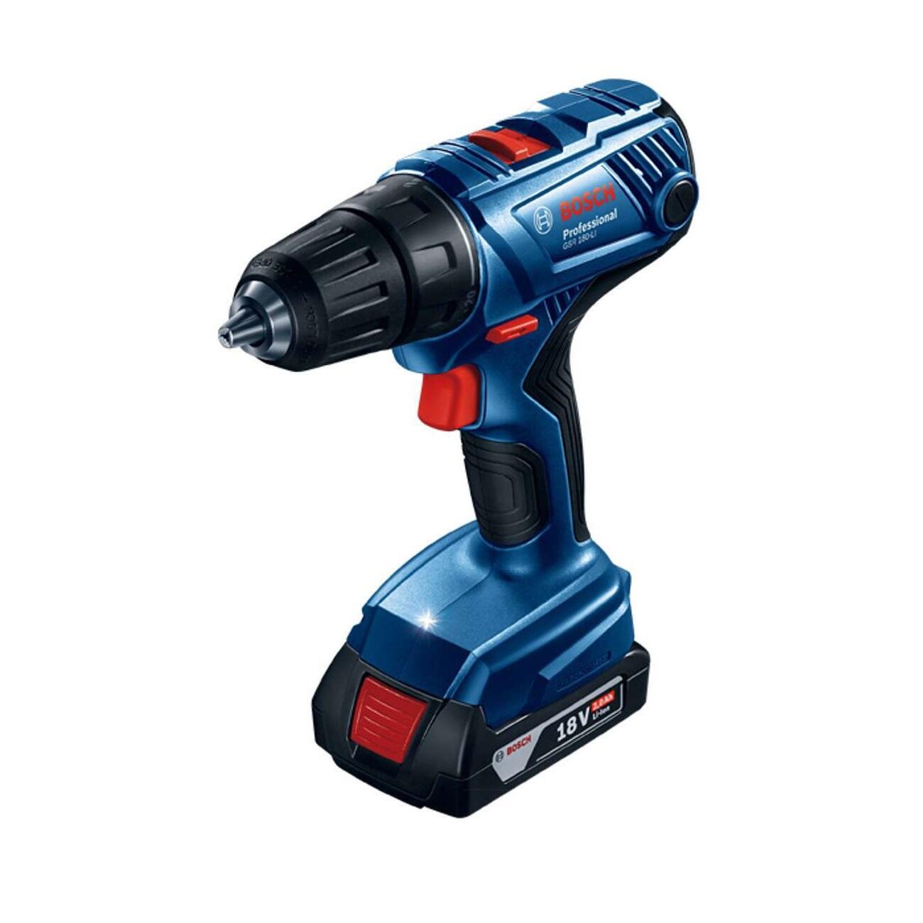 Шуруповерт Bosch GSR 180 LI, синий