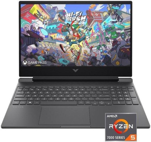 Digital Shop - Купить Игровой ноутбук HP Victus (15-fb2063dx) / R5-7535HS / 8 GB / SSD 512 GB / RX6550M / 15.6", чёрный онлайн с доставкой в маркетплейсе alifshop.uz