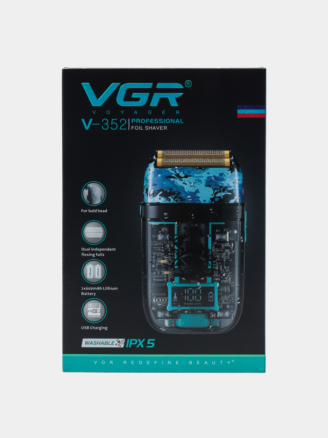 Электробритва VGR V-352, синий