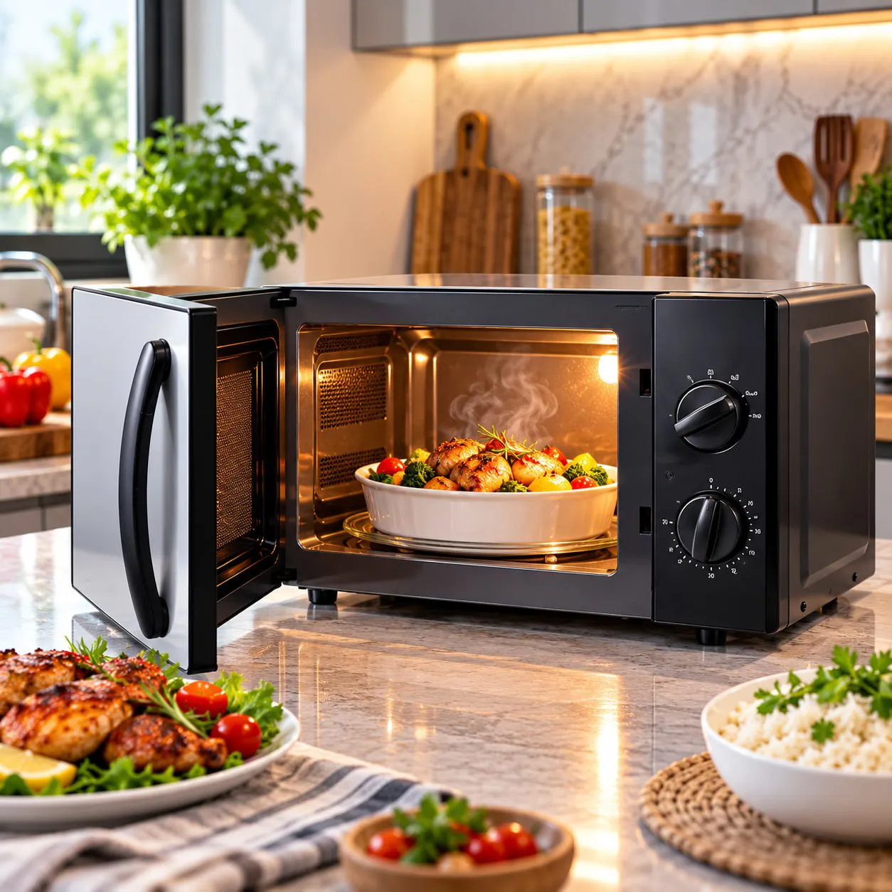 Микроволновая печь Mega MOG-208, черный