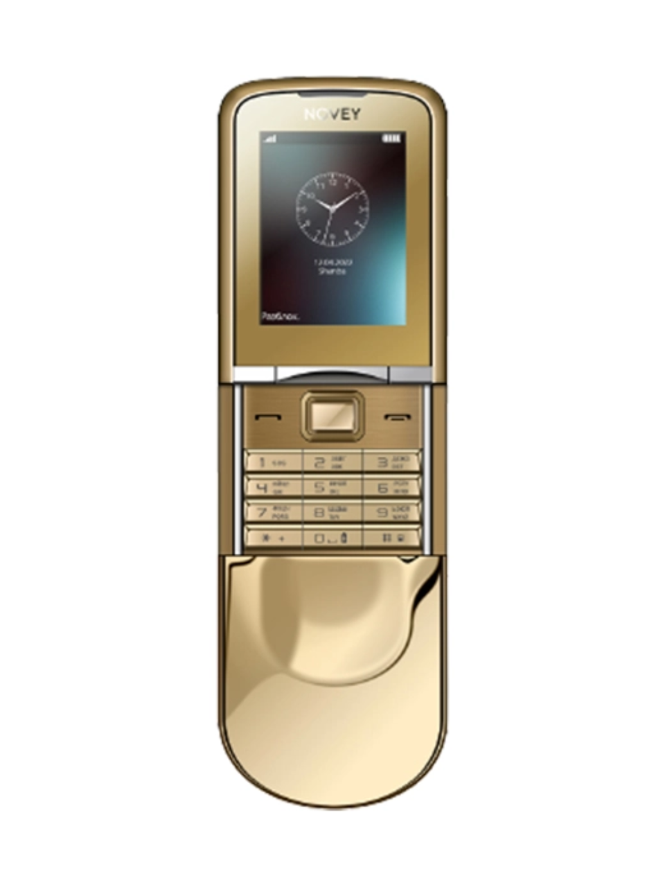 Кнопочный телефон Novey N880, золотистый