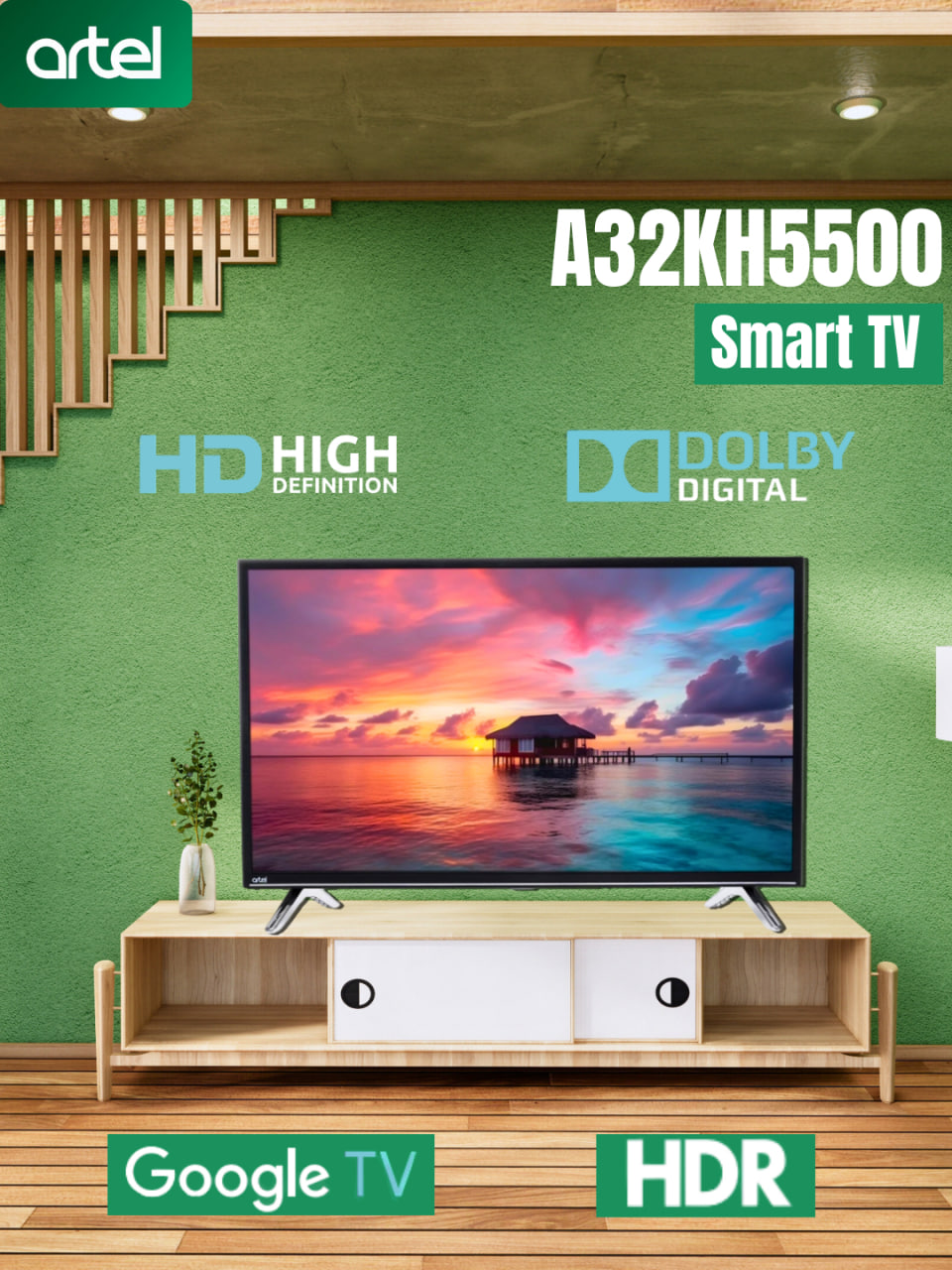 QARSHI PREMIUM - Купить Телевизор Artel A32KH5500, черный онлайн с доставкой в маркетплейсе alifshop.uz