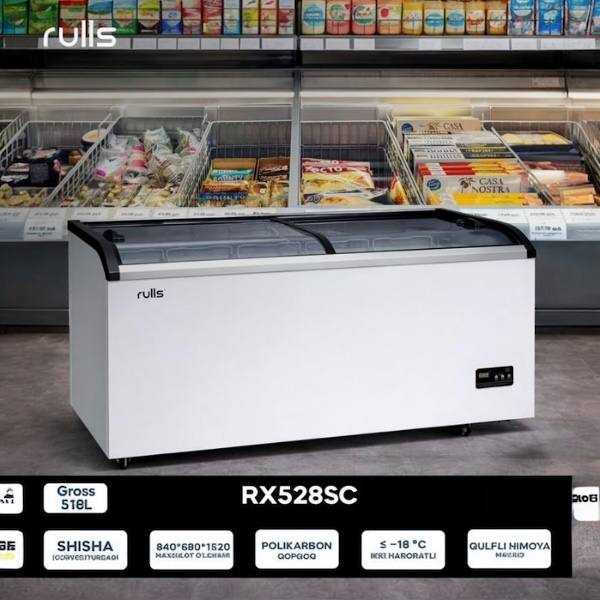 Морозильник Rulls RX528SC, белый